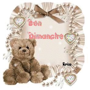 Gif animé Bon dimanche ourson